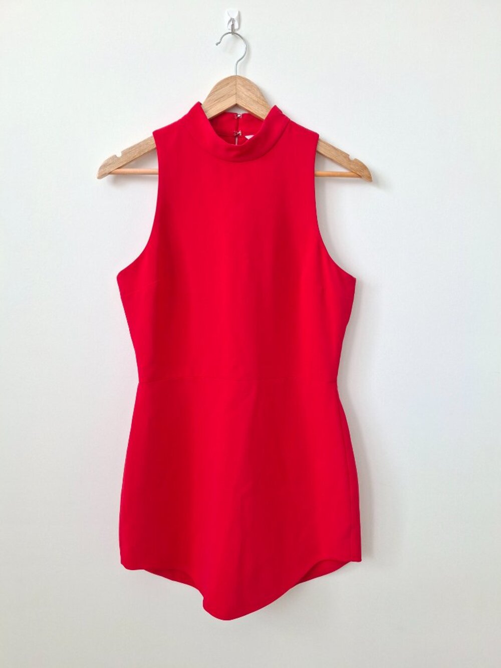 (New) Amanda Uprichard – Marshall Mini Dress (Red) Women's Medium - Picture 3 of 16